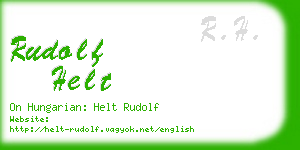 rudolf helt business card